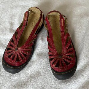 JBU by Jambu Women's Meadow Mary Jane Flats, 6M, Red